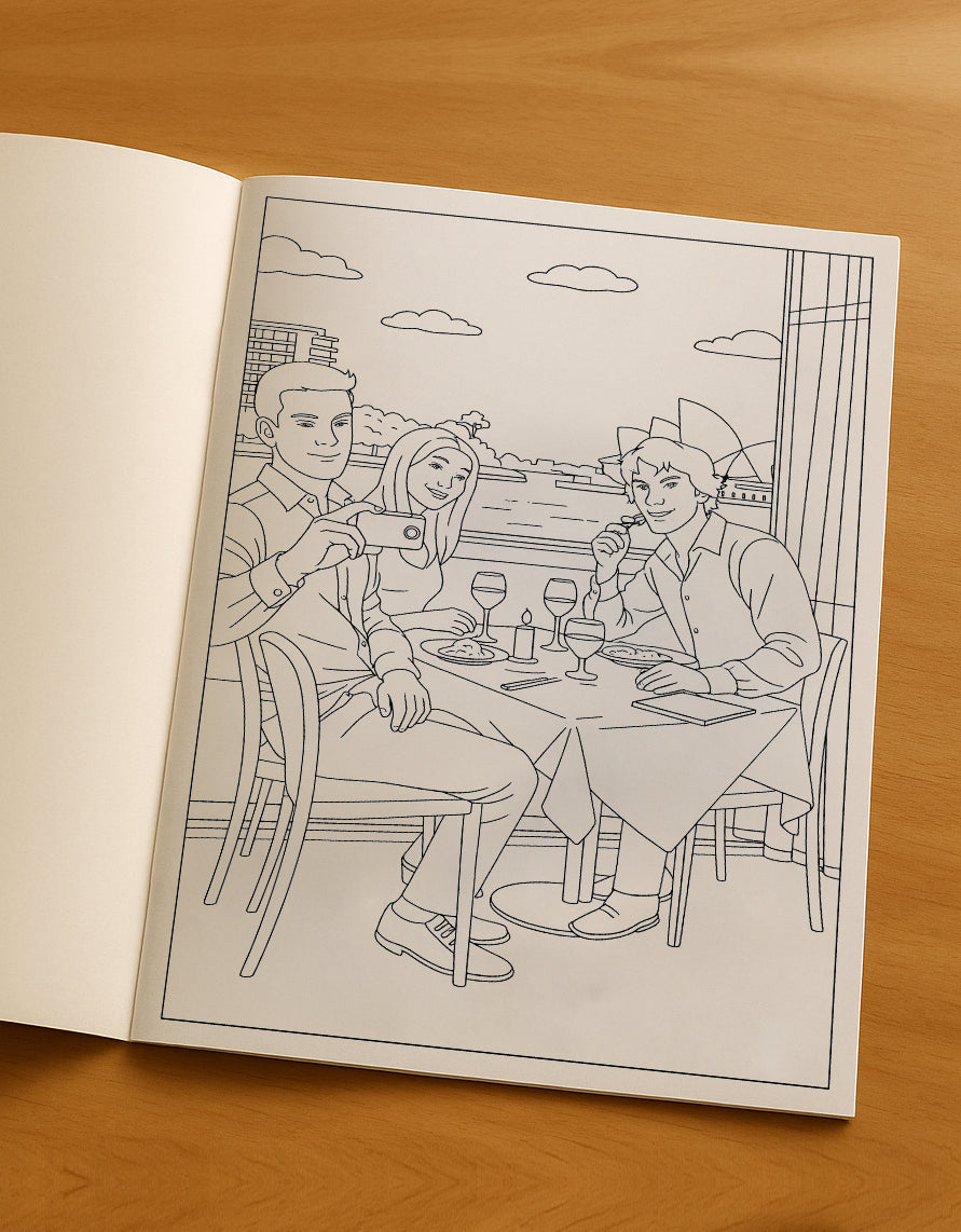 Custom Coloring Book (A4)